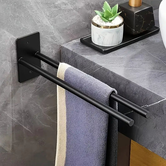 Stainless Steel Punch-Free Wall Mounted Double Towel Holder