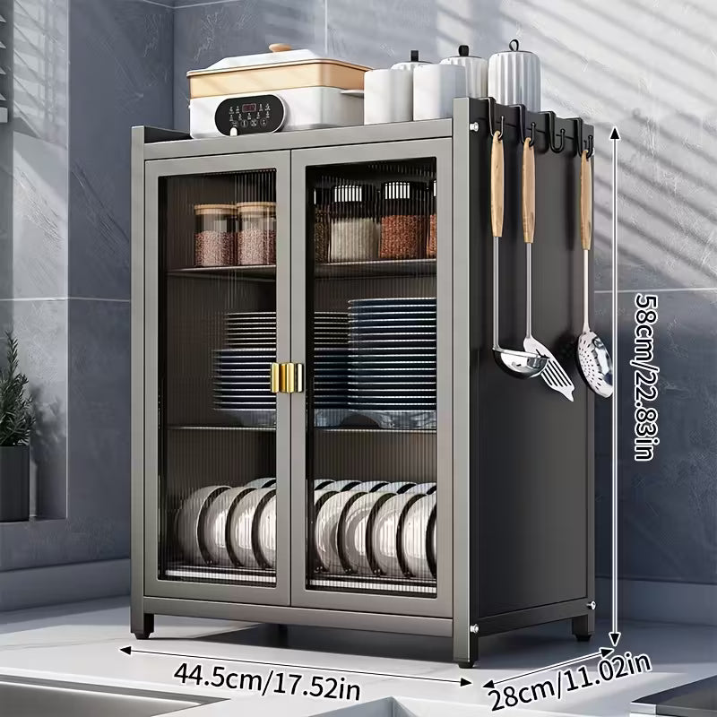 Modern Black Metal Kitchen Organizer