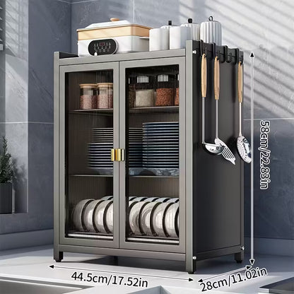 Modern Black Metal Kitchen Organizer