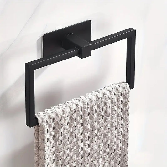 Stainless Steel Punch-Free Wall Mounted Rectangle Towel Holder