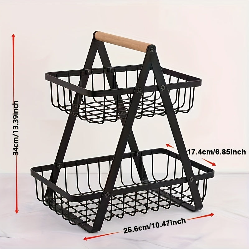 Fruit Basket - Portable Countertop Organizer for Fruits & Vegetables