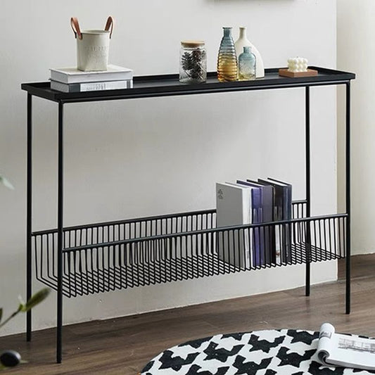 Iron Tray Console Table