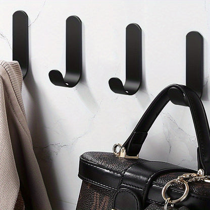 Stainless Steel Punch-Free Wall Mounted Hooks (Set Of 6)