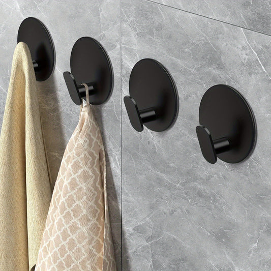 Stainless Steel Punch-Free Wall Mounted Mini Towel Holder (set of 2)