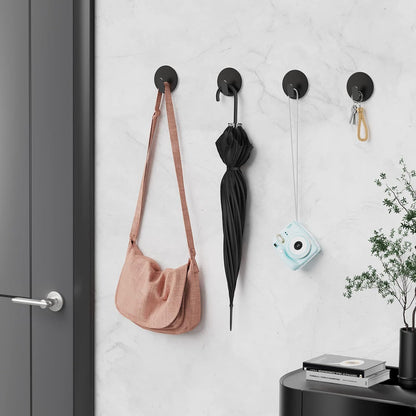 Stainless Steel Punch-Free Wall Mounted Mini Towel Holder (set of 2)