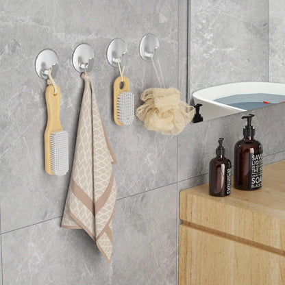 Stainless Steel Punch-Free Wall Mounted Mini Towel Holder (set of 2)