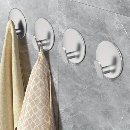Stainless Steel Punch-Free Wall Mounted Mini Towel Holder (set of 2)