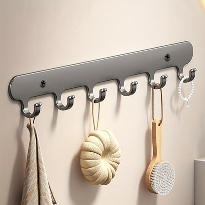 Stainless Steel Wall & Door Mounted Round Edges Towel And Suit Holder