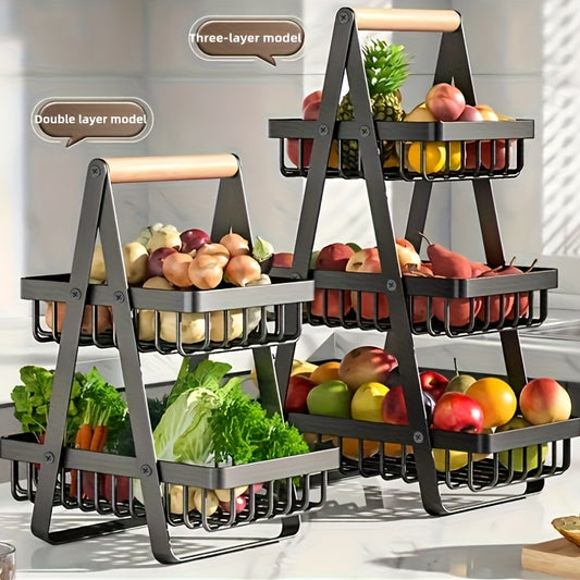Fruit Basket - Portable Countertop Organizer for Fruits & Vegetables