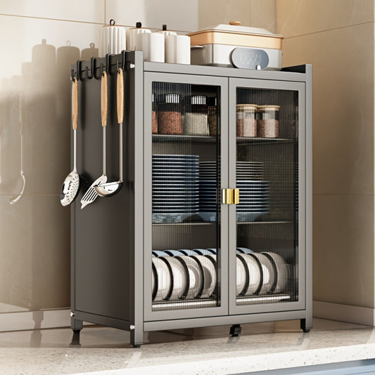 Modern Black Metal Kitchen Organizer