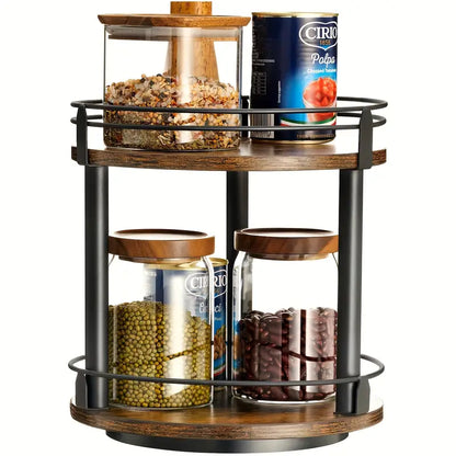 Kitchen, Bathroom, Makeup & 360 Rotate Office Organizer Rack