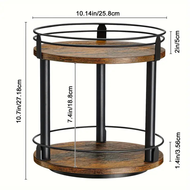 Kitchen, Bathroom, Makeup & 360 Rotate Office Organizer Rack