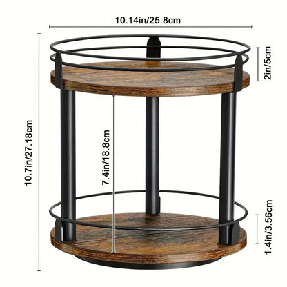 Kitchen, Bathroom, Makeup & 360 Rotate Office Organizer Rack