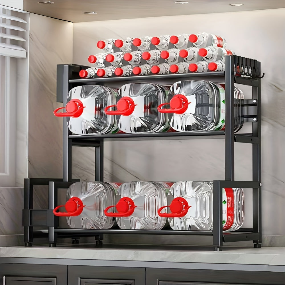 Kitchen Organizer Multi-Tier with Spice Rack, Knife & Utensil Holder