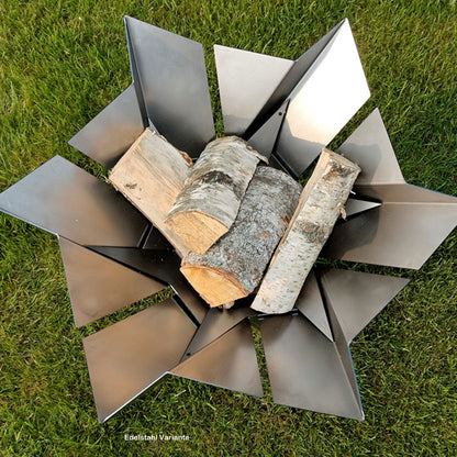 Phoenix Flower Fire Burning Iron Outdoor Fireplace