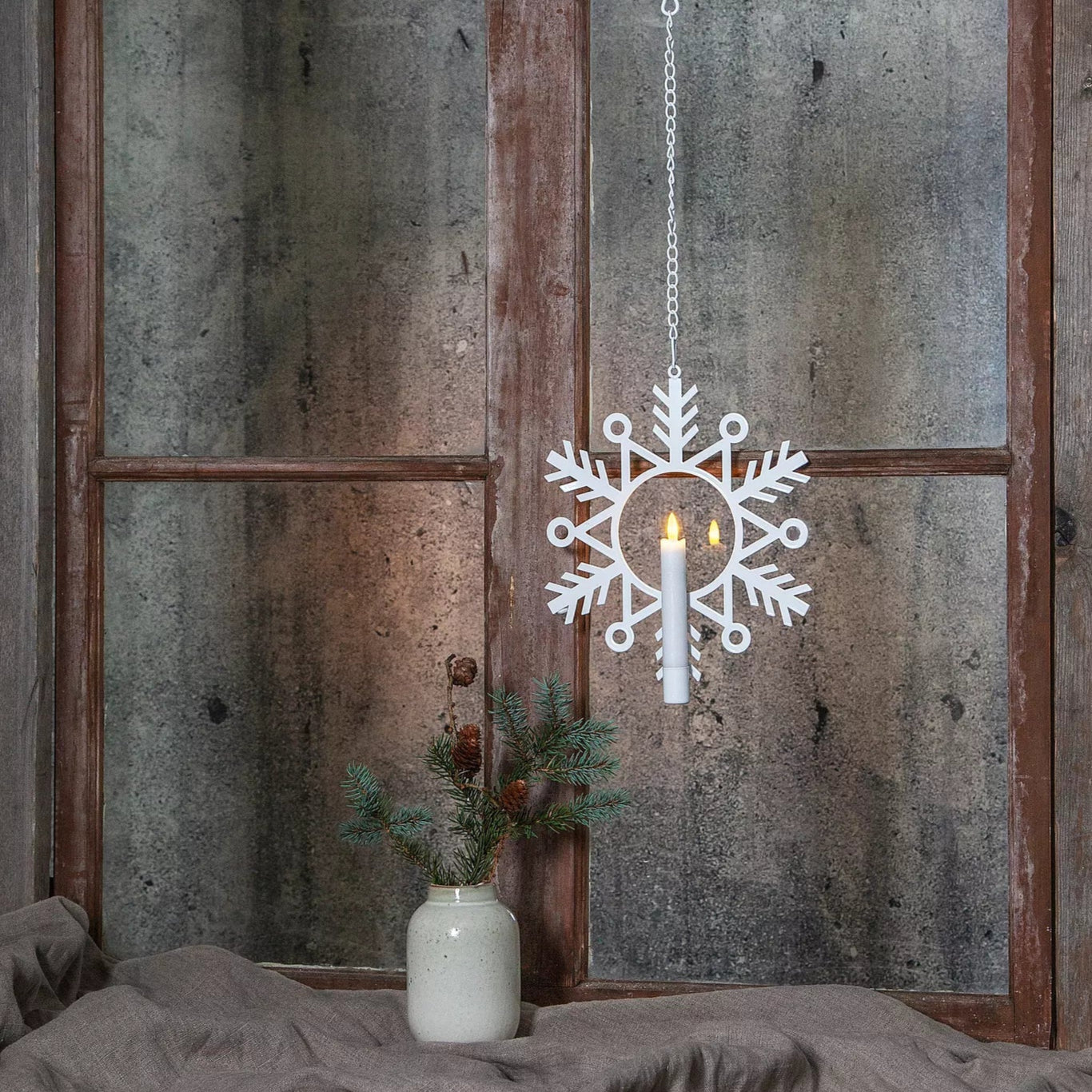 Snowflake Candle Holder
