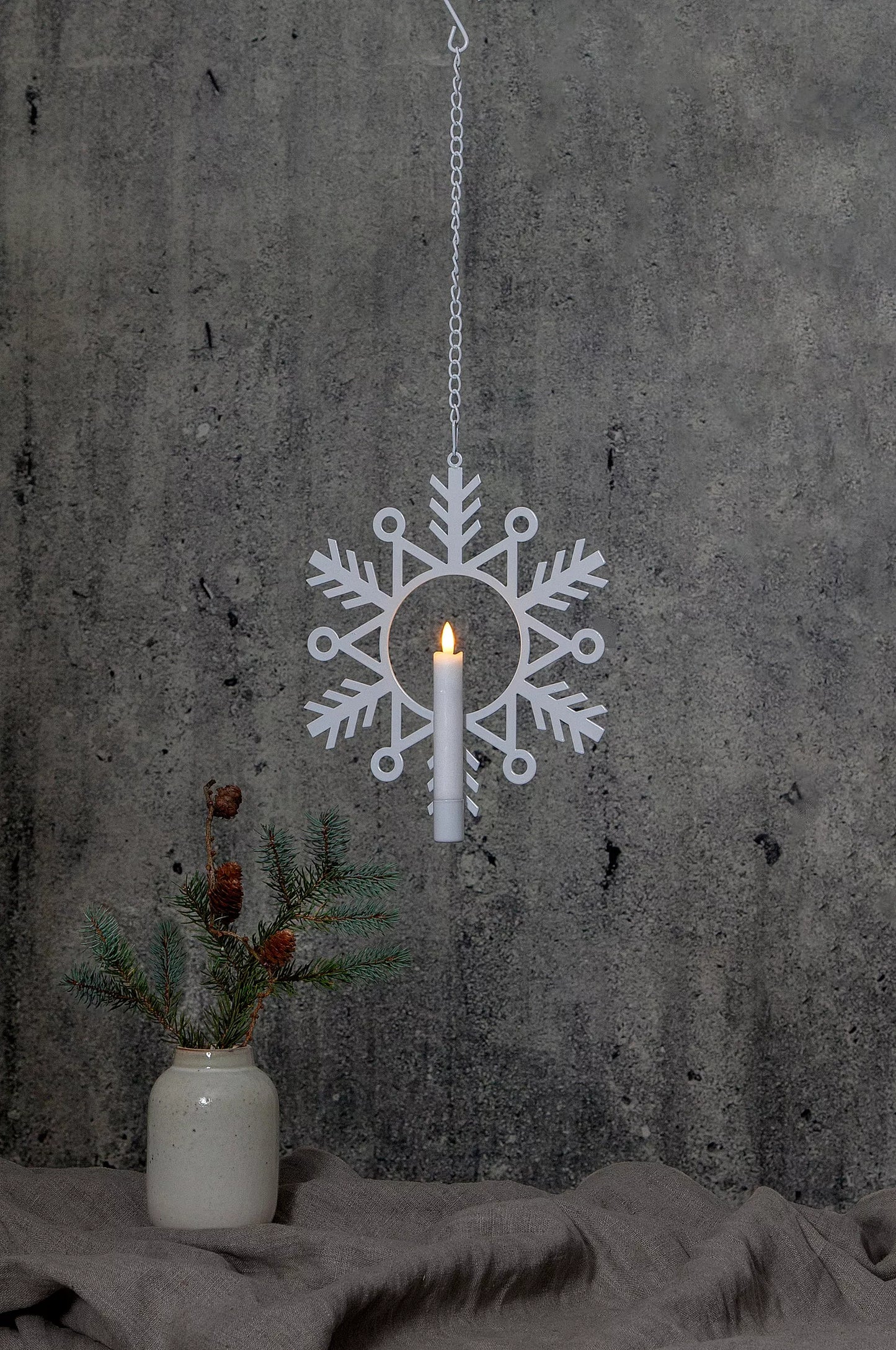 Snowflake Candle Holder