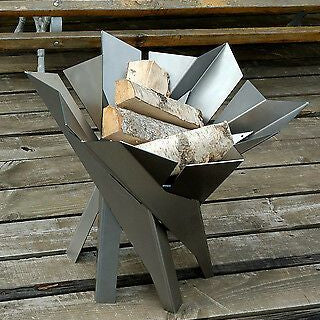 Phoenix Flower modern steel fire pit