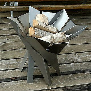 Phoenix Flower Fire Burning Iron Outdoor Fireplace