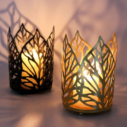 Decorative Leaf Candle Holder