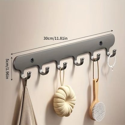 Stainless Steel Wall & Door Mounted Round Edges Towel And Suit Holder