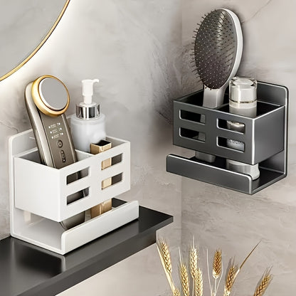Stainless Steel Wall & Door Mounted Bathroom Shelf Organizer