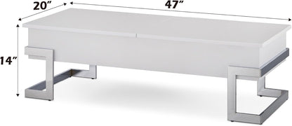 Calnan Rectangular Wooden Lift Top Coffee Table