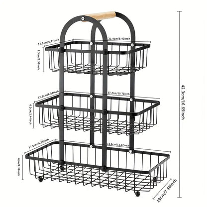 Round Handle Fruit Basket