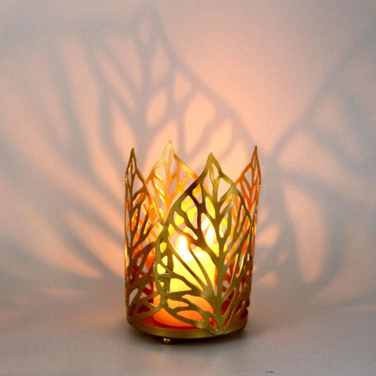 Decorative Leaf Candle Holder