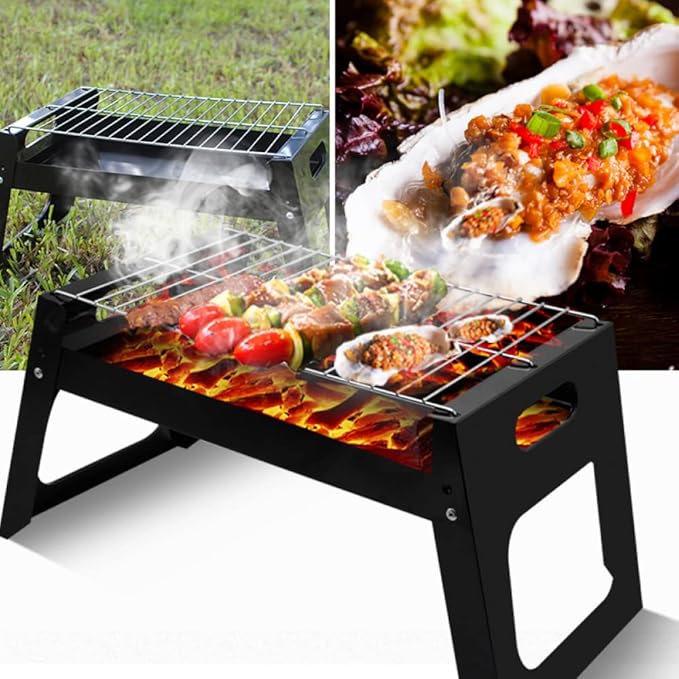 Foldable Easy Assemble Charcoal Barbecue Grill