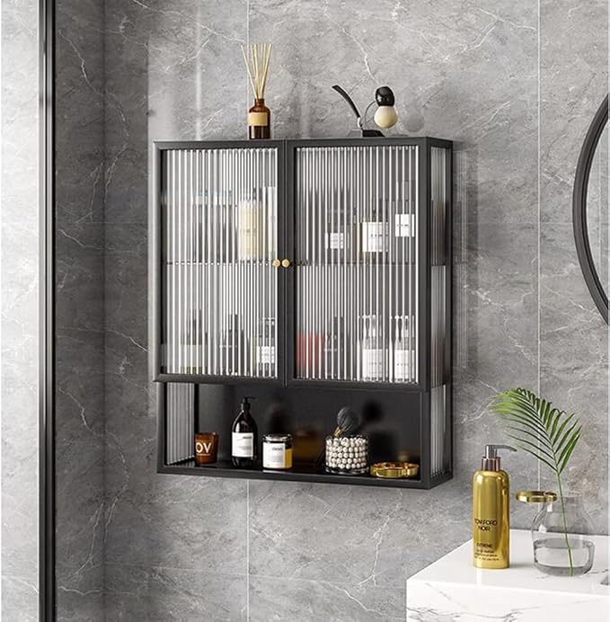 Unique Design Metallic Bathroom Storage Cabinet Organizer Wall Mounted