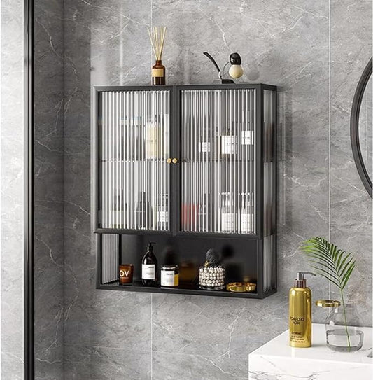 Unique Design Metallic Bathroom Storage Cabinet Organizer Wall Mounted