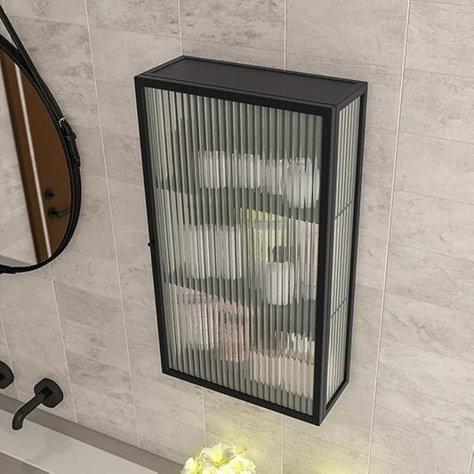 Modern Metal Bathroom Storage Cabinet Organizer Wall Mounted