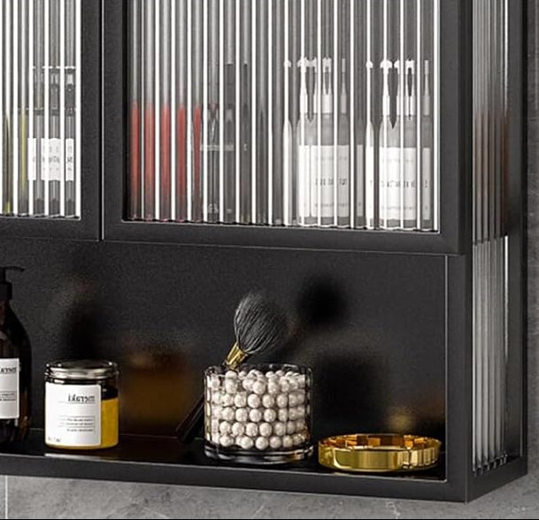 Unique Design Metallic Bathroom Storage Cabinet Organizer Wall Mounted