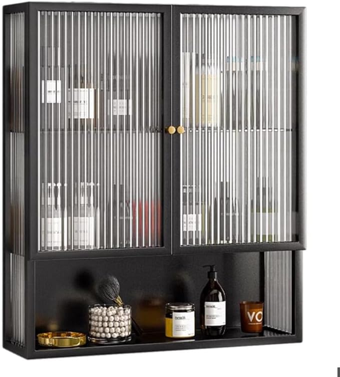 Unique Design Metallic Bathroom Storage Cabinet Organizer Wall Mounted