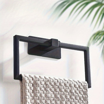 Stainless Steel Punch-Free Wall Mounted Rectangle Towel Holder