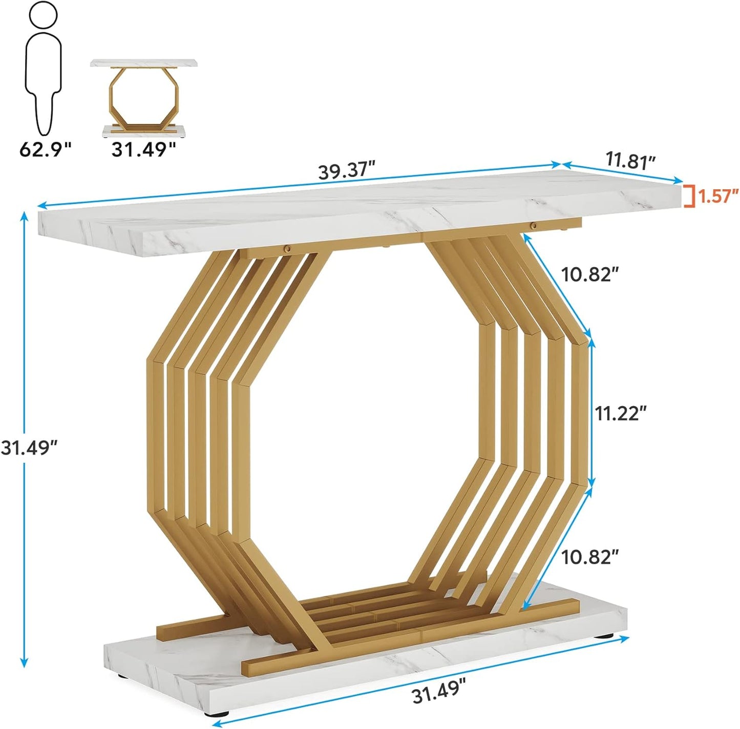 Octa Shape Console Table