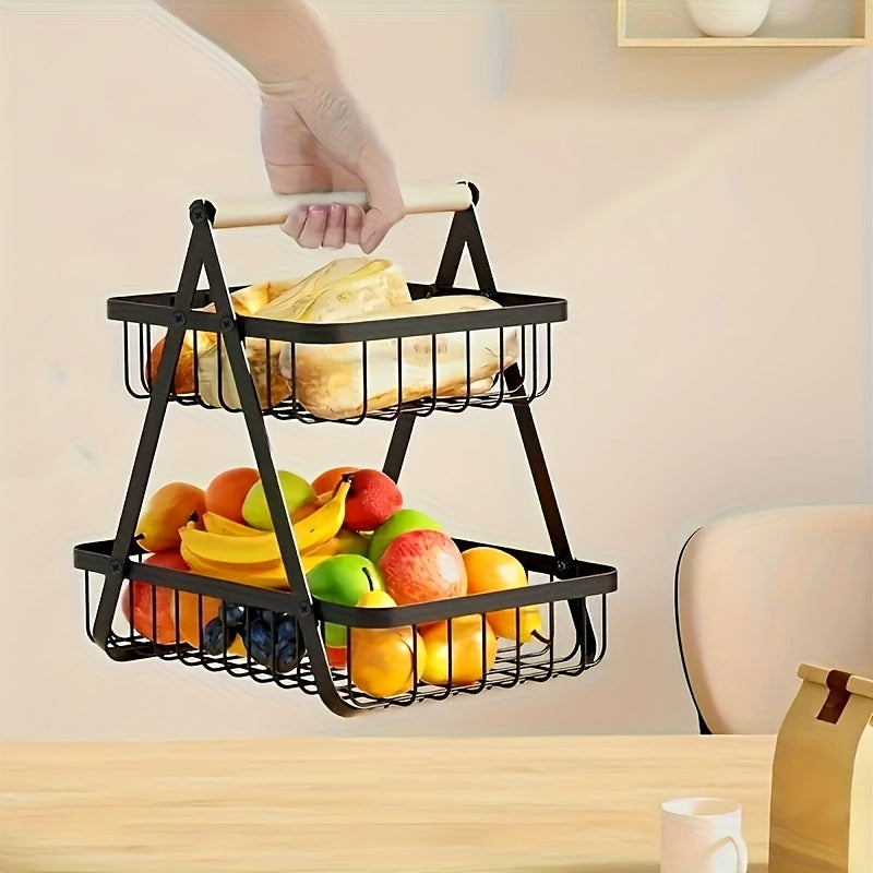 Fruit Basket - Portable Countertop Organizer for Fruits & Vegetables