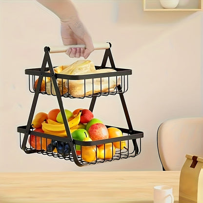 Fruit Basket - Portable Countertop Organizer for Fruits & Vegetables