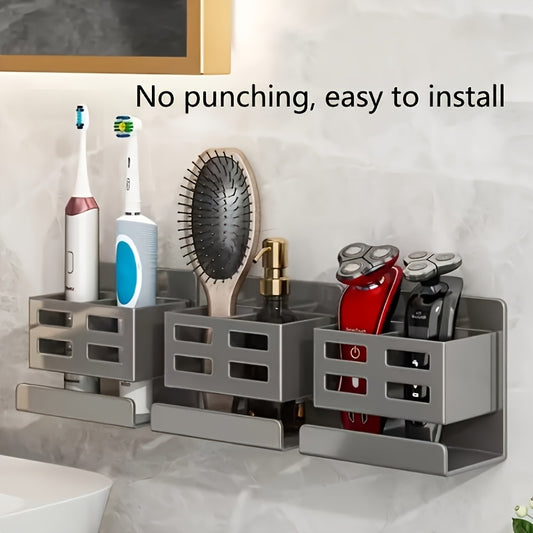 Stainless Steel Wall & Door Mounted Bathroom Shelf Organizer
