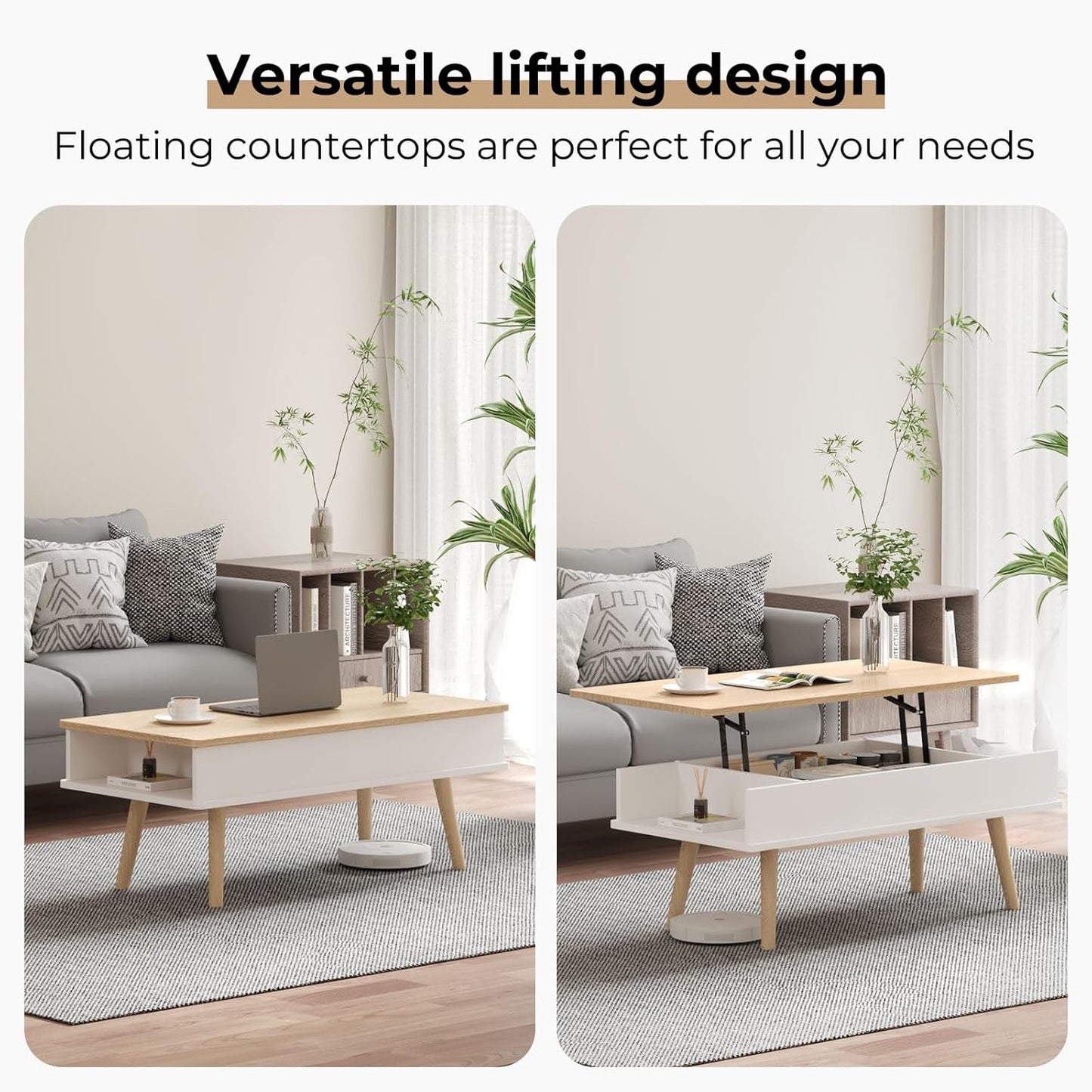 VYRIVA Lift Top Coffee Table