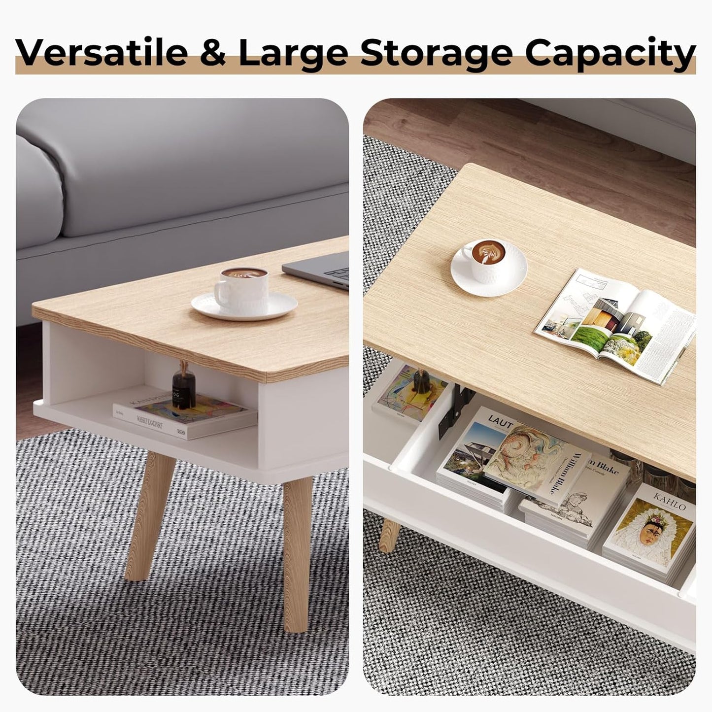 VYRIVA Lift Top Coffee Table