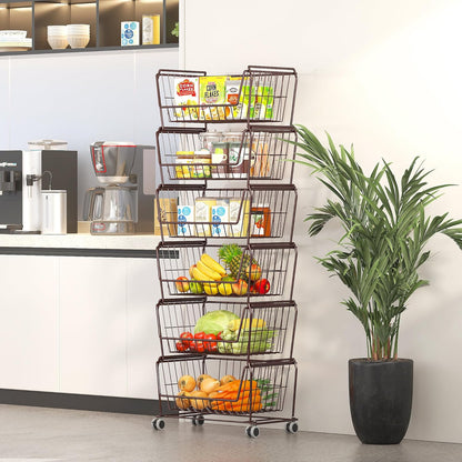 Stackable Metal Storage Baskets