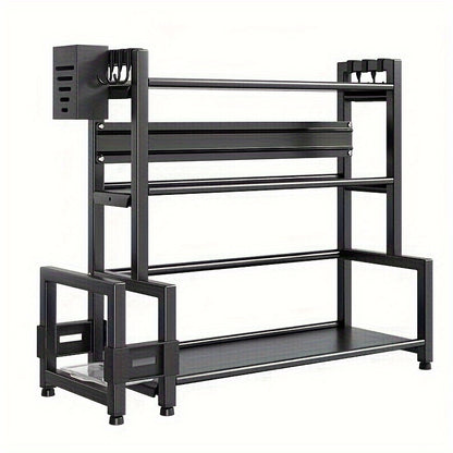 Kitchen Organizer Multi-Tier with Spice Rack, Knife & Utensil Holder