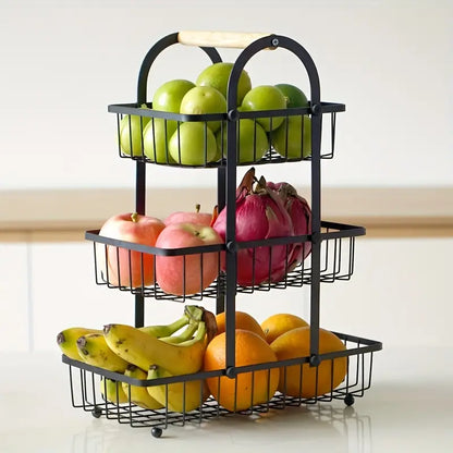 Round Handle Fruit Basket
