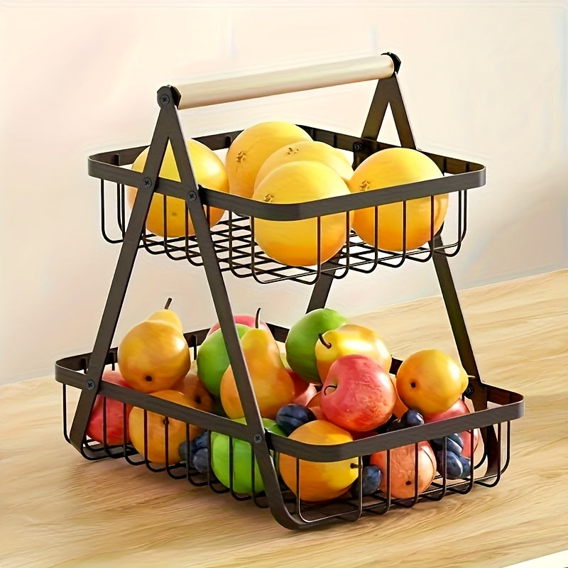 Fruit Basket - Portable Countertop Organizer for Fruits & Vegetables