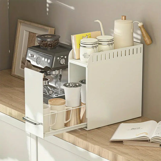 Kitchen Organizer Rack with Narrow Drawer