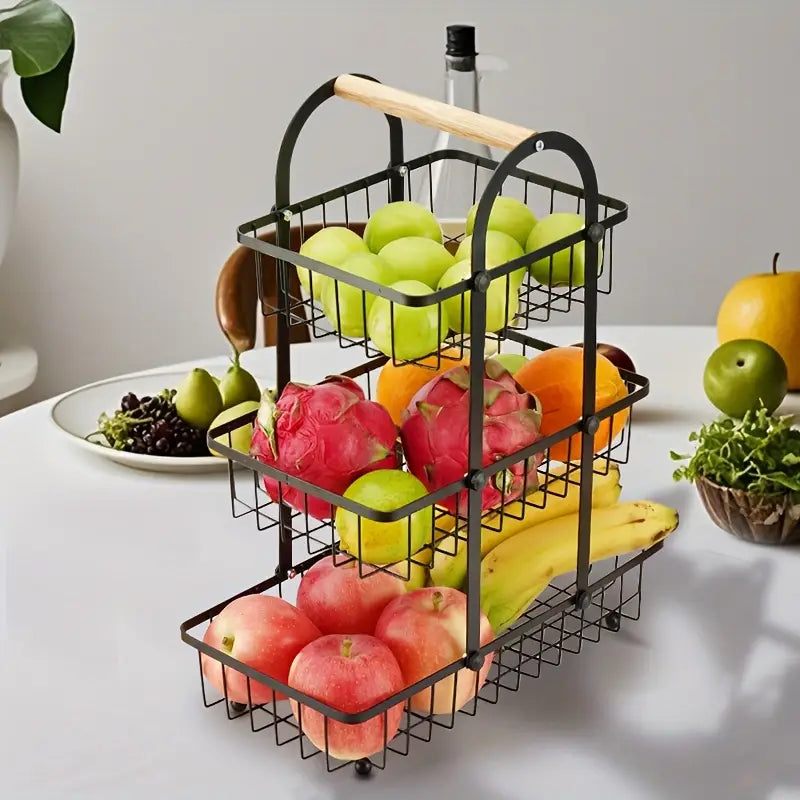 Round Handle Fruit Basket