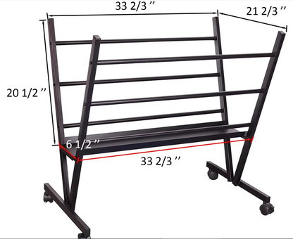 Metal Towel Stand With Wheel