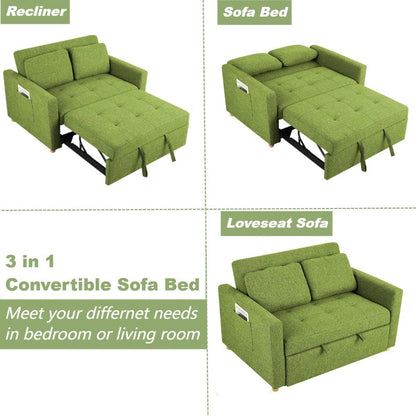 Makayla 38'' Upholstered Reclining Sleeper Sofa